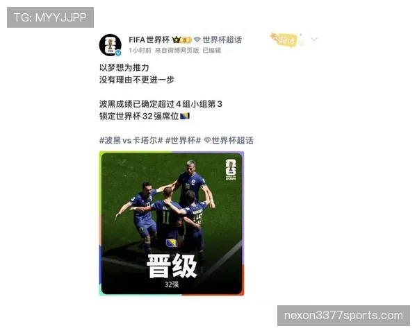2026世界杯B组第三名：波黑4分进入淘汰赛